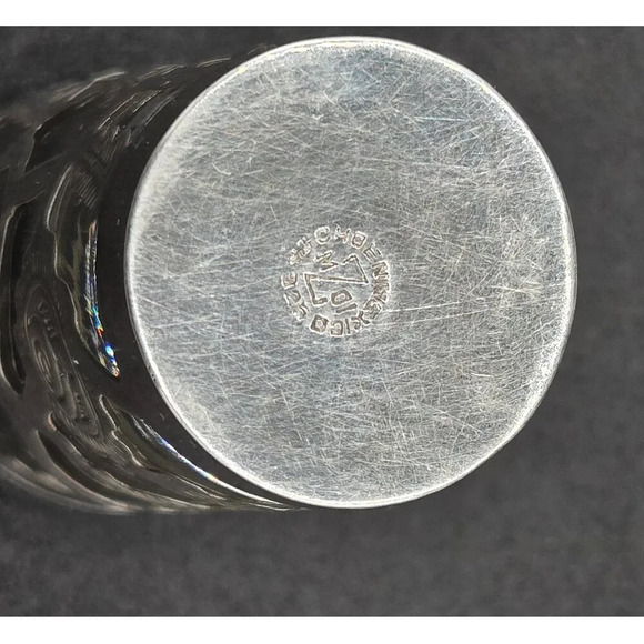 Set of 6 MZ 01 925 silver overlay roses wrapped long shot glasses - Picture 6 of 7